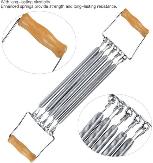 Heavy Duty Spring Resistance Puller Chest Expander with Wooden Handles Home Fitness Trainer for Kenya