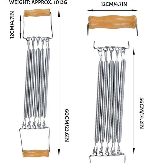 Heavy Duty Spring Resistance Puller Chest Expander with Wooden Handles Home Fitness Trainer for Kenya