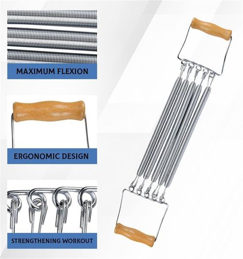 Heavy Duty Spring Resistance Puller Chest Expander with Wooden Handles Home Fitness Trainer for Kenya