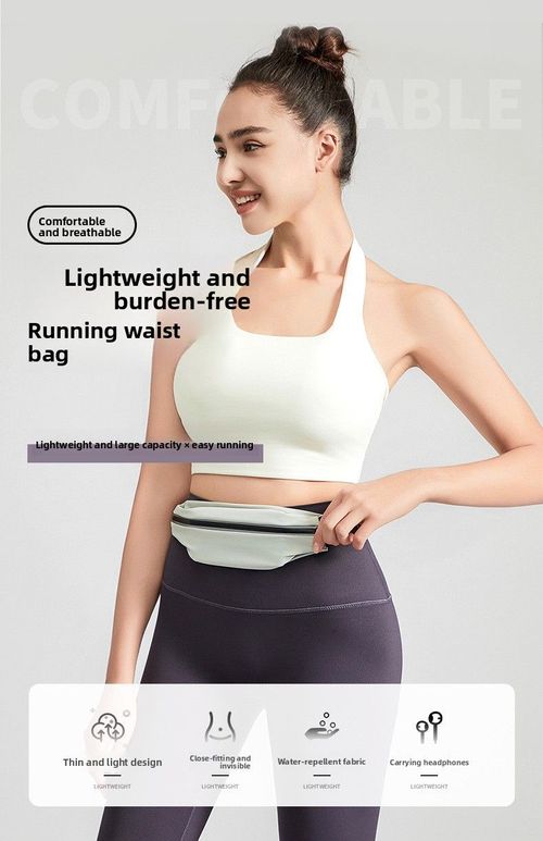 Lightweight Running Waist Bag Water-Resistant Sports Belt with Headphone Port for Kenya Fitness