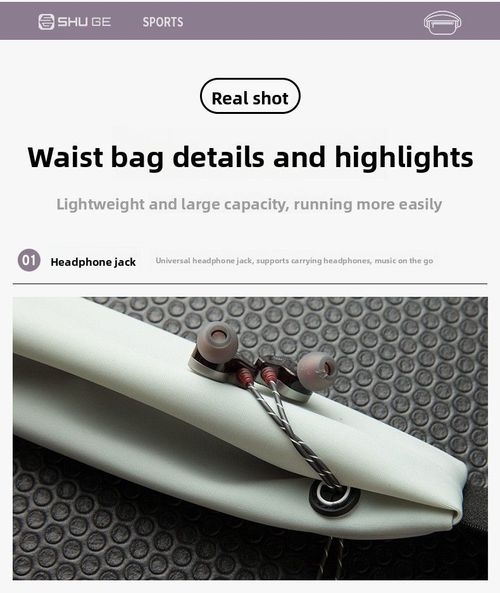 Lightweight Running Waist Bag Water-Resistant Sports Belt with Headphone Port for Kenya Fitness