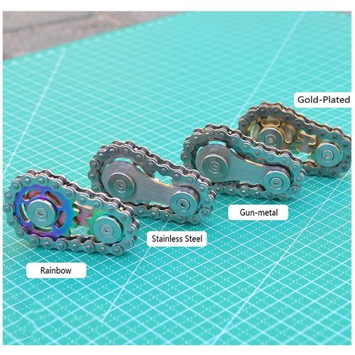 Mechanical Gear Chain Fidget Toy Metal Stress Relief EDC Desk Gadget for Kenya Market