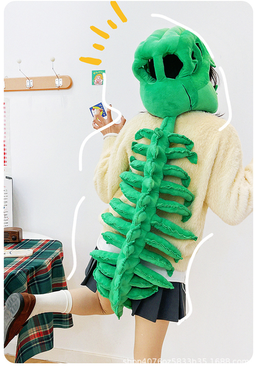 Dinosaur Skeleton Head Plush Costume Mask T-Rex Skull Toy for Kids and Adults Kenya