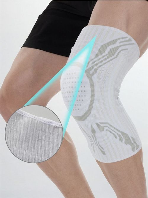 Pair Of Knob Adjustable Silicone Knee Support