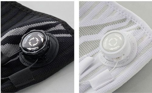 Pair Of Knob Adjustable Silicone Knee Support
