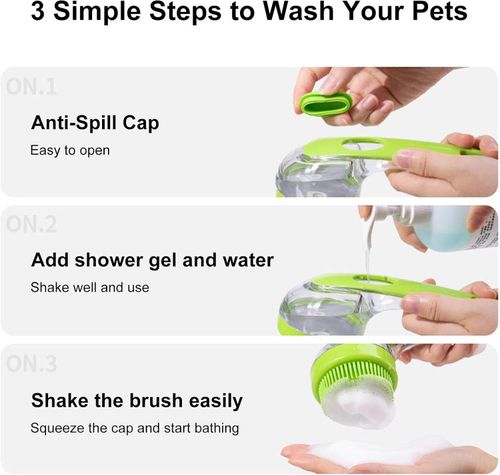 No Rub Foaming Pet Bath Brush