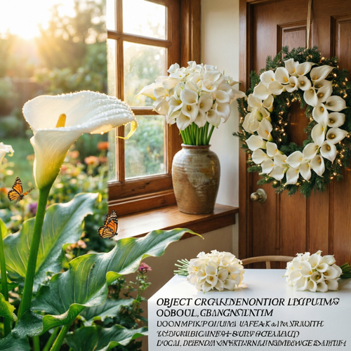 Realistic Artificial Calla Lily Flowers White Silk Bouquet Home Wedding Decoration for Kenya Market