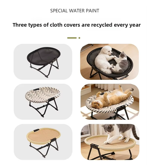 Foldable Elevated Pet Camping Bed for Dogs & Cats