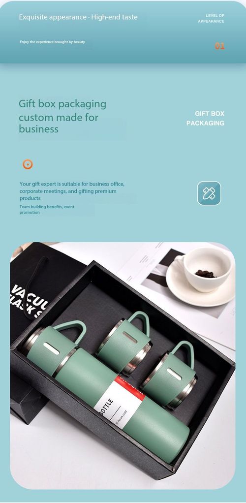 Premium Stainless Steel Thermal Flask Set 3 Piece Business Gift Box Vacuum Bottle for Kenya
