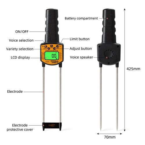 Portable Digital Grain Moisture Meter for Corn Wheat Rice