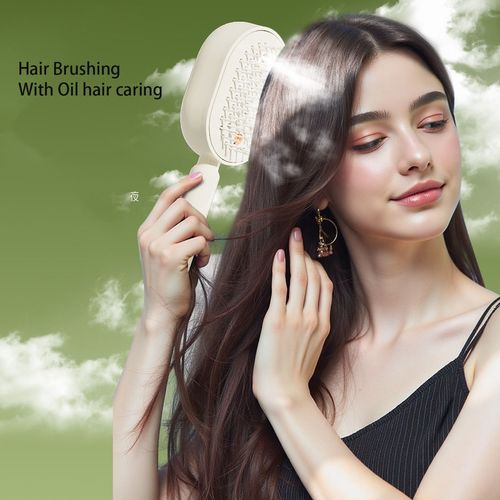 New Electric Scalp Massage Brush with Self Cleaning Function  Multifunctional Scalp and Hair Oil Massager  Portable  Designed for Women  Promotes Hair Growth and Relieves Stress