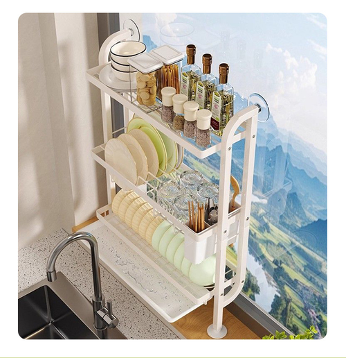 Multi-layer Kitchen Storage Rack Home Organizer Shelf