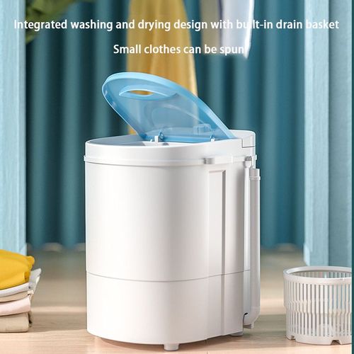 4.5kg Mini Electric Portable Semi-Automatic Foldable All-in-One Plastic Washer Dryer – Suitable for RVs and Children