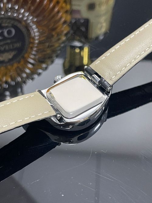 Artistic Melting Design Wristwatch Gold Case Paris Style Leather Strap Watch for Kenya Market