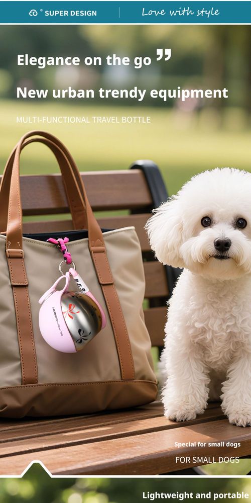 Portable Stainless Steel Pet Water Dispenser for Dogs & Cats
