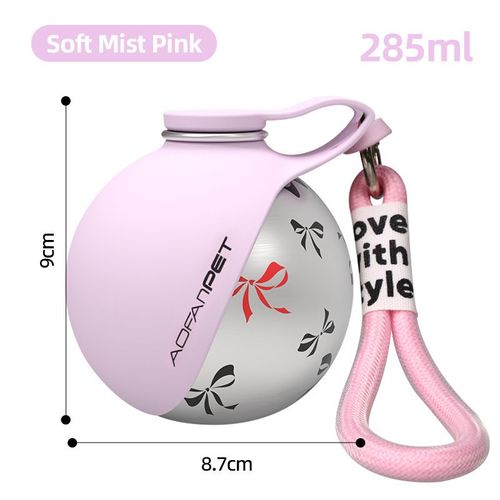 Portable Stainless Steel Pet Water Dispenser for Dogs & Cats
