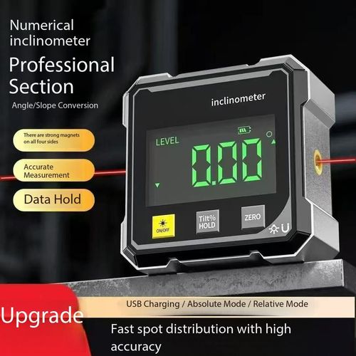 High Precision Digital Laser Inclinometer Angle Finder Slope Meter Electronic Level Tool for Kenya Construction
