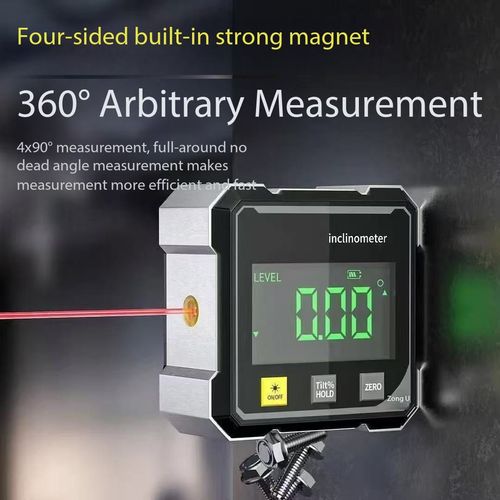 High Precision Digital Laser Inclinometer Angle Finder Slope Meter Electronic Level Tool for Kenya Construction