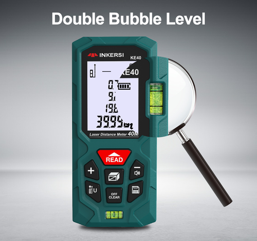 INKERSI 50M Laser Distance Meter High Precision Handheld Infrared Electronic Ruler with Pythagorean Mode for Kenya Construction