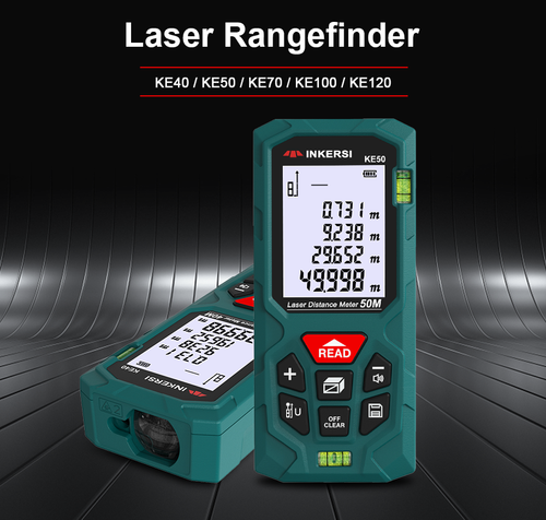 INKERSI 50M Laser Distance Meter High Precision Handheld Infrared Electronic Ruler with Pythagorean Mode for Kenya Construction