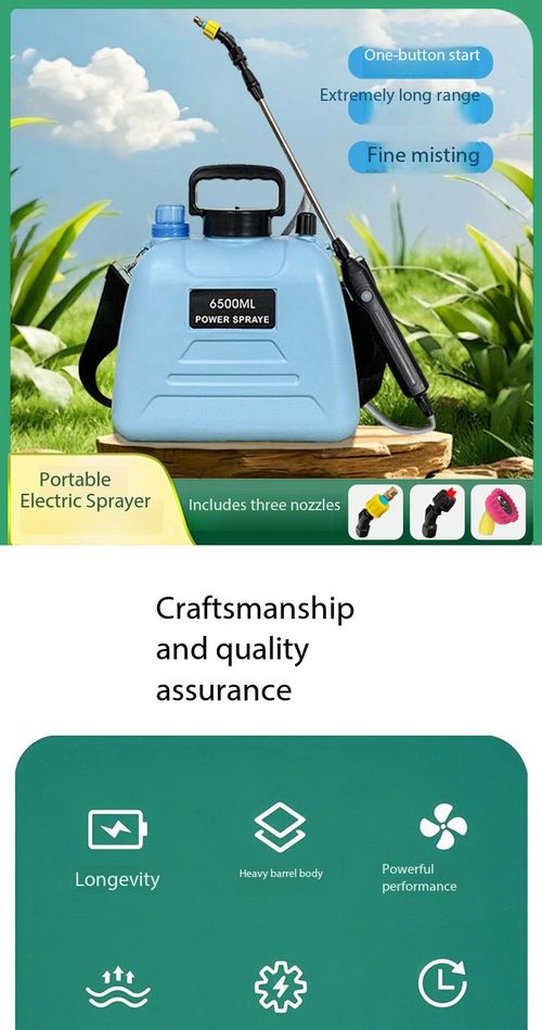 6.5L Rechargeable Electric Knapsack Sprayer For Kenyan Farm & Garden