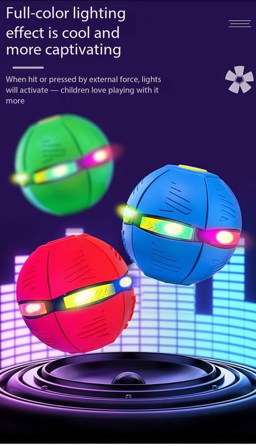 Magic Transforming Flying Saucer Ball Kids Outdoor Step Deformation Toy