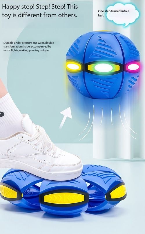 Magic Transforming Flying Saucer Ball Kids Outdoor Step Deformation Toy