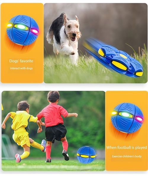 Magic Transforming Flying Saucer Ball Kids Outdoor Step Deformation Toy