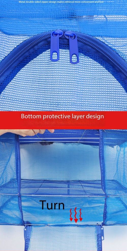 3-Layer Foldable Hanging Drying Net Anti Insect Bird Vegetable Herb Drying Rack