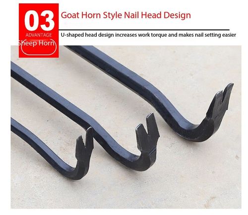Heavy Duty Double Ended Pry Bar Forged Manganese Rail Steel Crowbar 1 Meter Construction Tool for Kenya