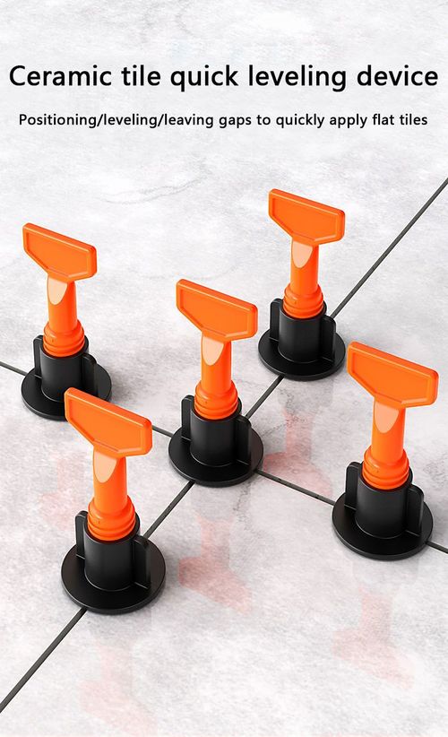 50Pcs Reusable Tile Leveling System Kit With Free Wrench For Wall Floor Tile Installation