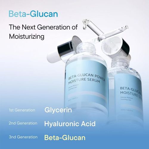 Beta-Glucan Moisture Face Serum 50ml Hydrating Calming Skin Care Essence