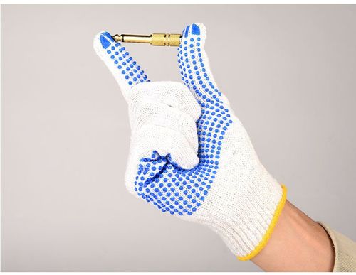 PVC Dotted Work Gloves 12 Pairs Only 2600 KES Cotton Safety Grip Gloves for Kenya Construction