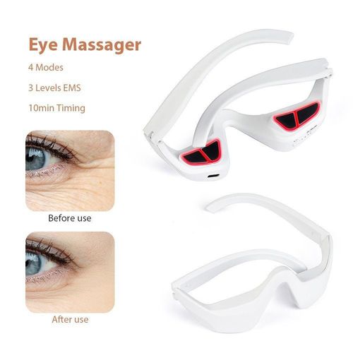 EMS Eye Massager with Red Light Therapy 4 Modes 3 Levels Anti Aging Wrinkle Removal Device for Kenya Beauty