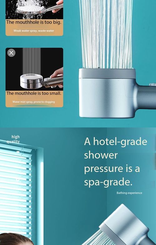 High Pressure Filtering Shower Head with Soft Brush 3 Mode Water Saving Beauty Spray for Kenya Bathroom