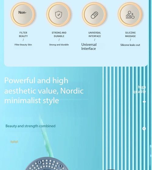 High Pressure Filtering Shower Head with Soft Brush 3 Mode Water Saving Beauty Spray for Kenya Bathroom