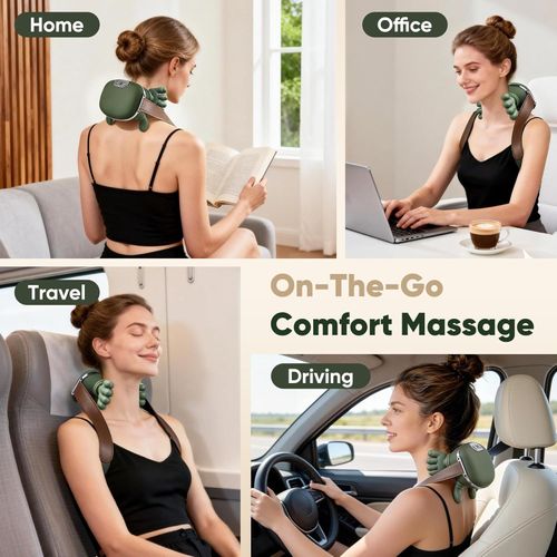 N7 Master Shoulder Neck Massager 4D Kneading Heated Acupressure Relief Device for Kenya