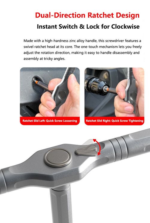 24-In-1 Magnetic Ratchet Screwdriver Set S2 Steel Bits Anodized Aluminum Handle Precision Tool Kit Kenya