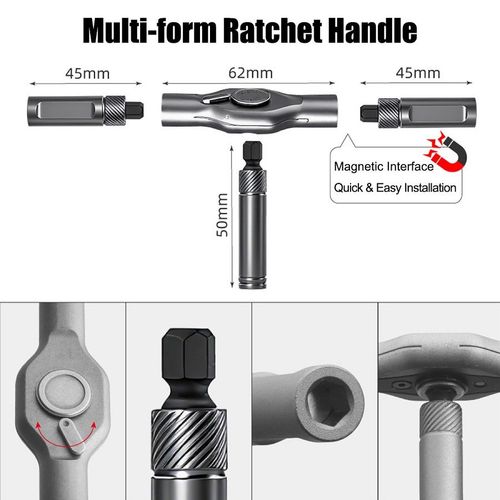 24-In-1 Magnetic Ratchet Screwdriver Set S2 Steel Bits Anodized Aluminum Handle Precision Tool Kit Kenya