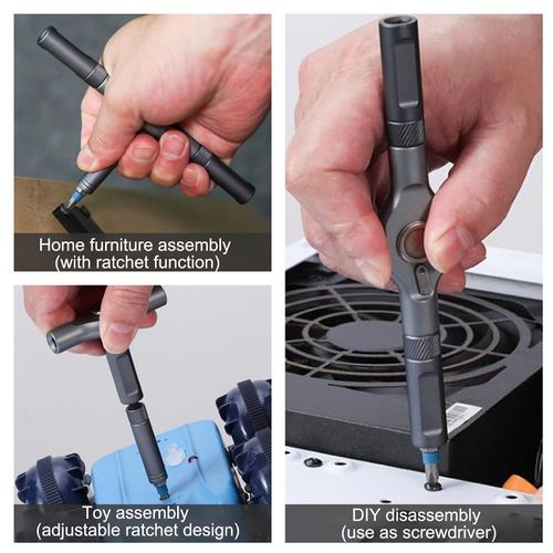 24-In-1 Magnetic Ratchet Screwdriver Set S2 Steel Bits Anodized Aluminum Handle Precision Tool Kit Kenya