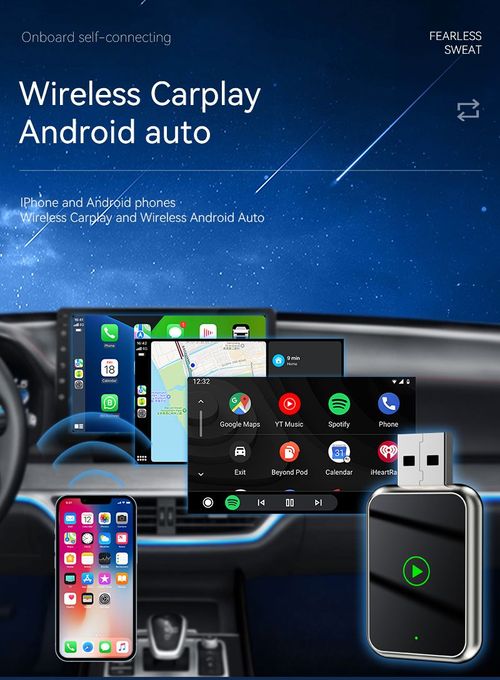 Wireless CarPlay and Android Auto Adapter USB Dongle Plug and Play Upgrade Kit for Kenya Cars