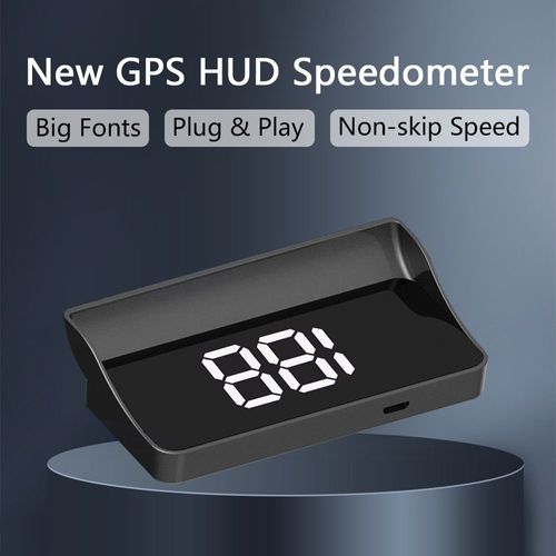 GPS Windshield HUD Speed Projector Big Font Plug and Play Universal Car Speedometer for Kenya