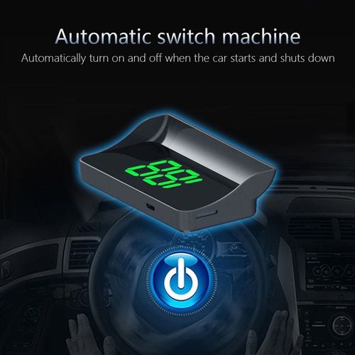 GPS Windshield HUD Speed Projector Big Font Plug and Play Universal Car Speedometer for Kenya