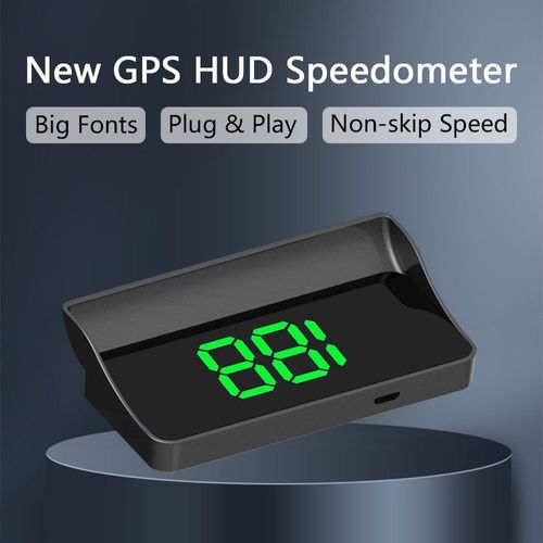 GPS Windshield HUD Speed Projector Big Font Plug and Play Universal Car Speedometer for Kenya