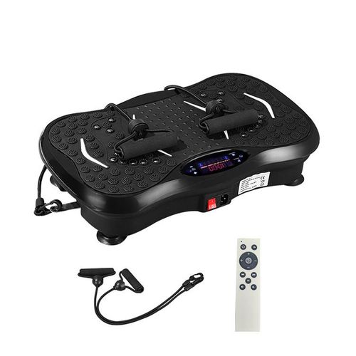 Professional vibration plate—fitness equipment for the time-pressed—designed to reduce abdominal fat and burn fat through whole-body vibration.