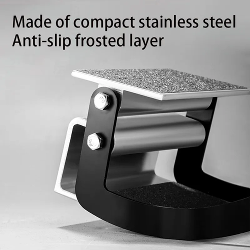 Labor-saving tile carrying handleclamp—an essential tool for tile and wood panel installers.