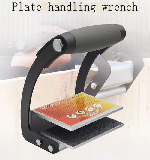 Labor-saving tile carrying handleclamp—an essential tool for tile and wood panel installers.