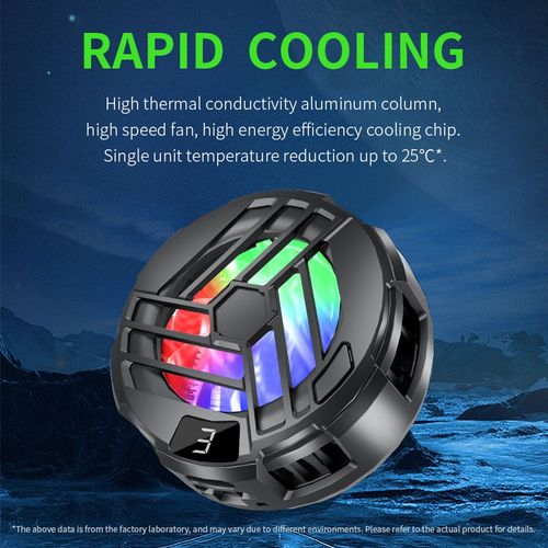 Magnetic Clip-on Mobile Phone Cooling Fan – Aluminum Alloy Gaming Cooler for Rapid Cooling