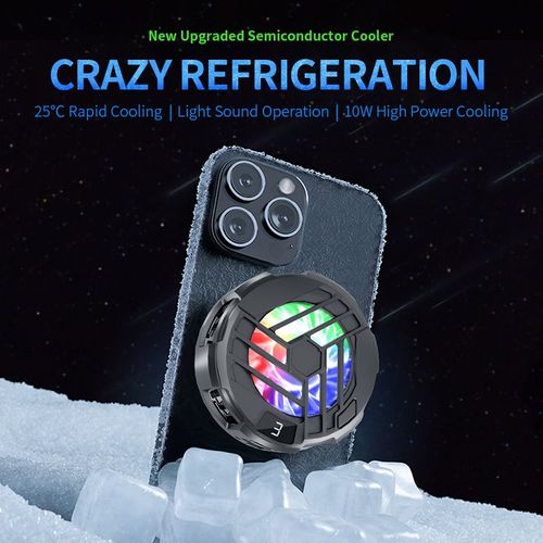 Magnetic Clip-on Mobile Phone Cooling Fan – Aluminum Alloy Gaming Cooler for Rapid Cooling