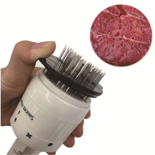 30Needle Multifunctional Meat Tenderizer & Marinade Injector – Tenderizes meat while injecting juices, marinades, and tenderizing agents suitable for beef and chicken – Meat preparation tool.